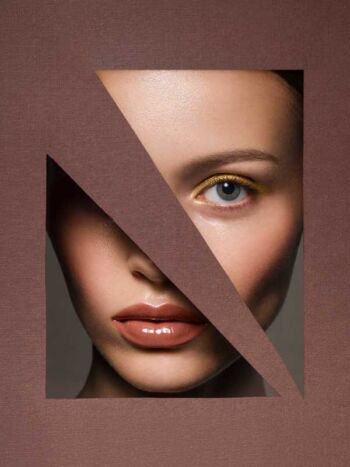 Schaeffer Studios New York City Beauty Photographer featuring Erika Laba for Grazia Two Triangles
