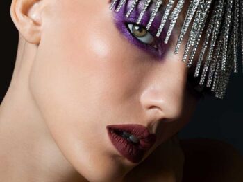 Schaeffer Studios NYC Beauty Photographer Featuring Allie Lewis for Pandora Magazine Rhinestone Headdress