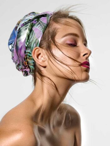 Schaeffer Studios New York Beauty Photographer Featuring Elizabeth Siemczyk for L'Officiel - Scarf