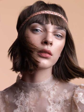 Schaeffer Studios NYC Beauty Photography Featuring Ann Kazannik For Elle Magazine Headband