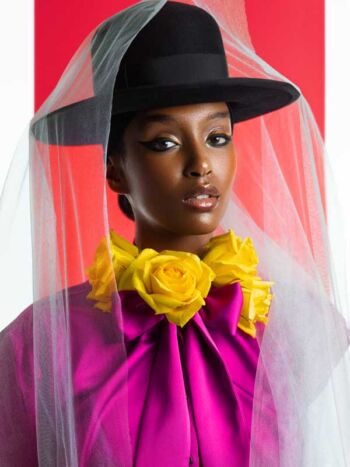 Schaeffer Studios Beauty Photographer for L'Officiel DEC 2019 Black Hat