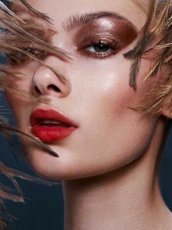 Schaeffer Studios NYC Beauty Photographer Featuring Puck Loomans for Elle Beauty Brown Eyeshadow
