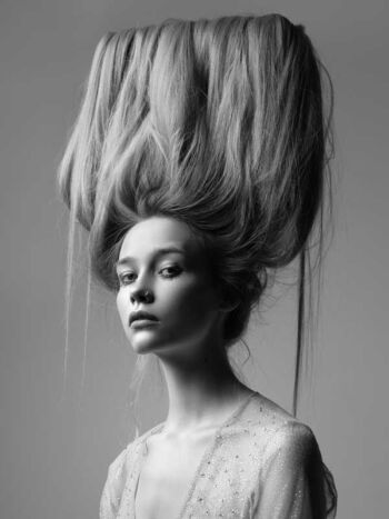 Schaeffer Studios New York City Beauty Photographer Featuring Mercedes Hurzeler for L'Officiel - Square Hair
