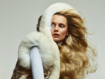 Schaeffer Studios NYC Fashion Photographer Featuring Tereza Bouchalova for L'Officiel Wearing Fur Vest by Daniel's Leather