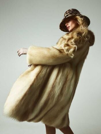 Schaeffer Studios NYC Fashion Photographer Featuring Tereza Bouchalova for L'Officiel Wearing Fur Coat by Daniel's Leather