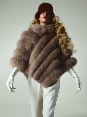 Schaeffer Studios NYC Fashion Photographer Featuring Tereza Bouchalova for L'Officiel Wearing Fur Coat by Daniel's Leather
