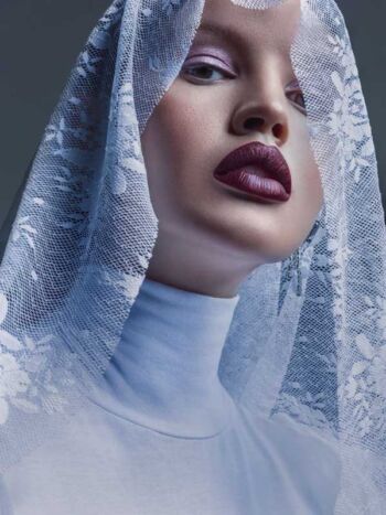 Schaeffer Studios New York City Beauty Photographer Featuring Bianca Mihoc for L'Officiel - White Lace