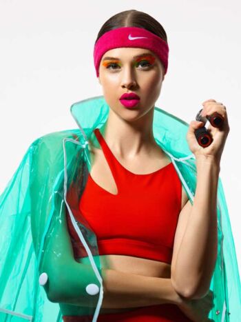 Schaeffer Studios New York Sports Fashion Photographer Featuring Anais Pouliot For Elle Magazine - Nike Headband